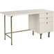 Celine 55 X 23.75 inch Cream Desk